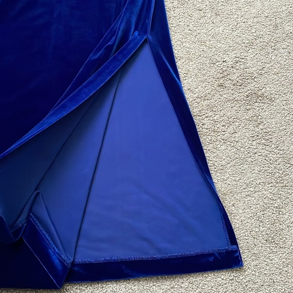 Vintage Vanessa Steven’s Velvet Velour Cheongsam Dress Size Medium - Picture 12 of 12